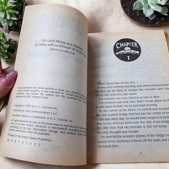 DEADTIME Stories ~Welcome to the Terror-Go-Round Vintage Softcover Book - Picture 3 of 3